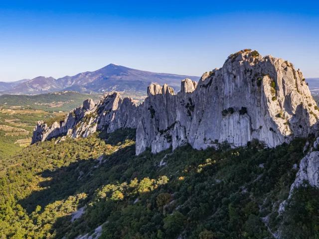 View of the Dentelles de Montmirail
