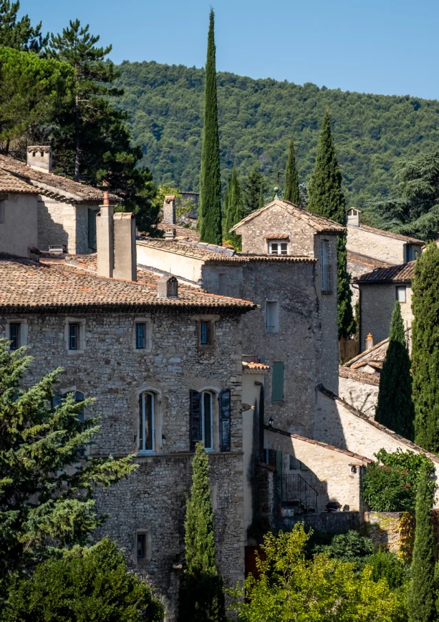The medieval town of Vaison-la-Romaine.