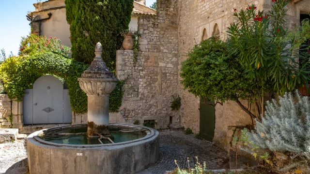 Fountain in the medieval town of Vaison-la-Romaine