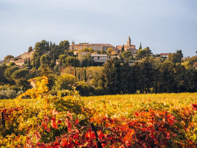 Village of Cairanne in Autumn