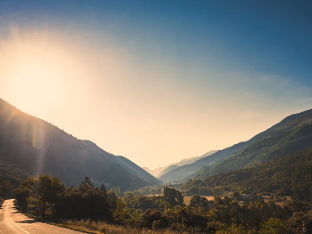 Das Tal des Toulourenc in Aube